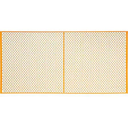 Global Industrial Machinery Wire Fence Partition Panel, 10'W, Yellow 184909
